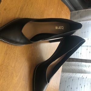 Bar 111 black studded pumps